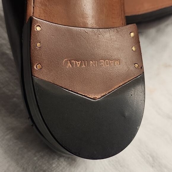 BROOKS BROTHERS ENGLISH TASSEL BURGUNDY VTG LOAFERS NEW WELT SOLES MENS 9.5 GUC - Picture 12 of 16